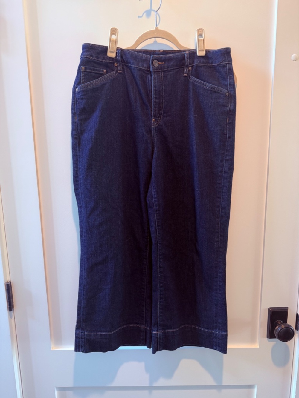 Chicos Trouser Crop Jeans Dark Wash Size 1.5